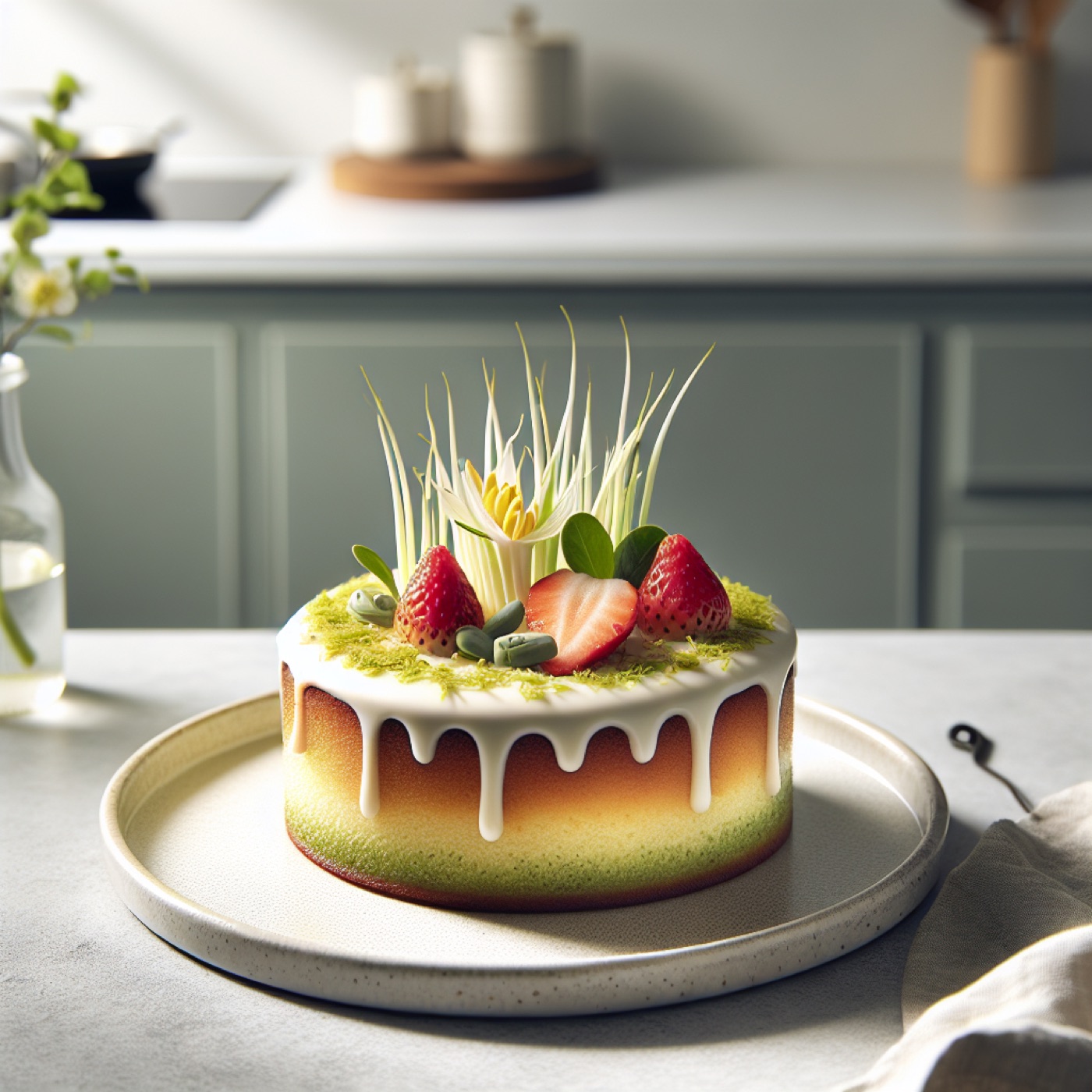 Lemon Strawberry Cake (Easy Spring Dessert)