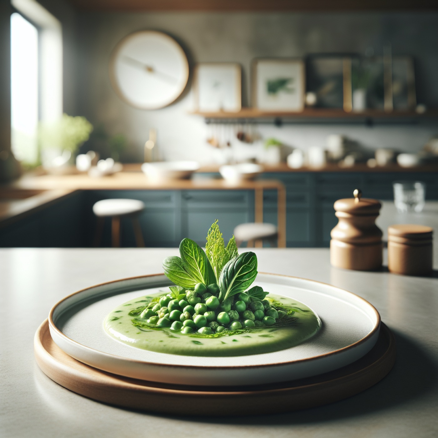 Fresh Pea Soup with Mint and Parsley (Easy Spring Soup)