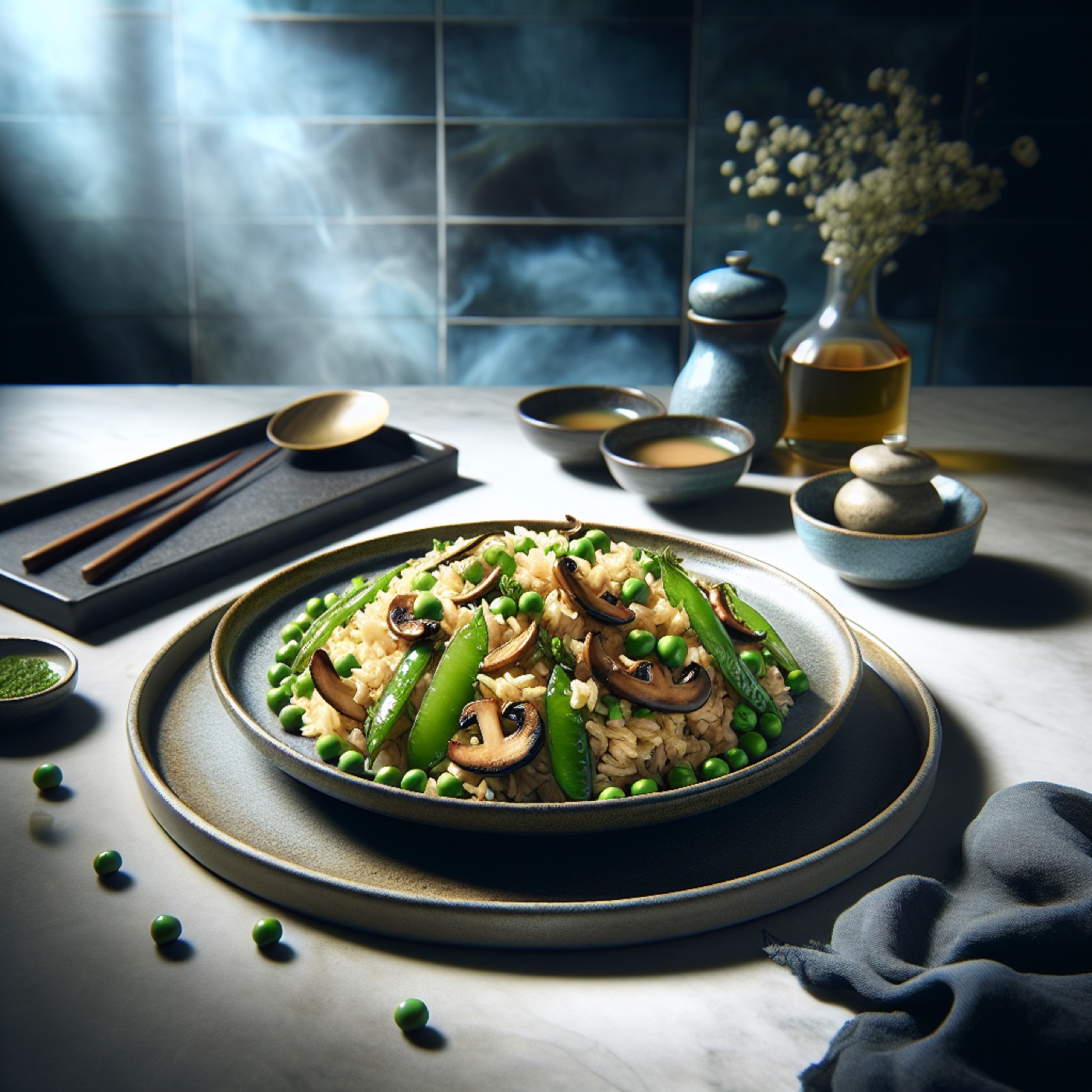 Green Pea and Shiitake Mushroom Fried Rice (25-Minute Recipe)
