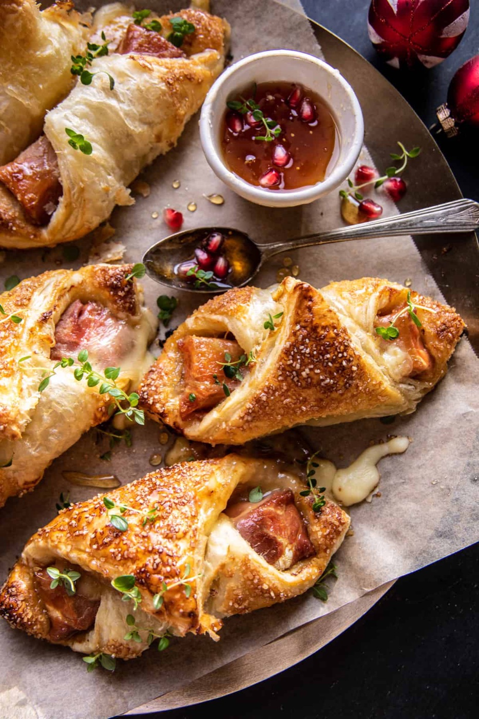 Prosciutto Wrapped Baked Brie Rolls (Easy Holiday Appetizer)